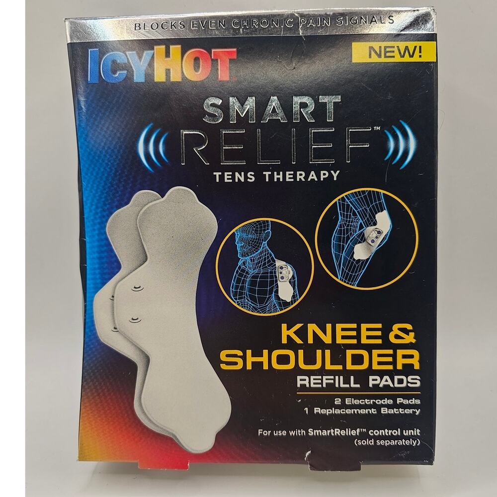 NEW Icy Hot Smart Relief Knee & Shoulder Refill Pads‎ (2 pads)